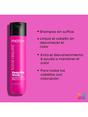 MATRIX KEEP ME VIVID SHAMPOO CABELLOS CON COLOR 300 ML 