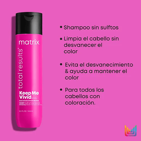MATRIX KEEP ME VIVID SHAMPOO CABELLOS CON COLOR 300 ML 