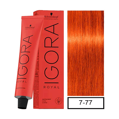 IGORA 60ML RUBIO MEDIO COBRIZO 7-77 