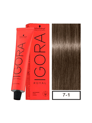 IGORA 60ML RUBIO MEDIO CENIZA 7-1 