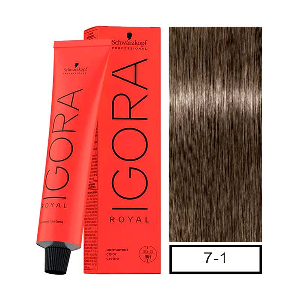 IGORA 60ML RUBIO MEDIO CENIZA 7-1  1