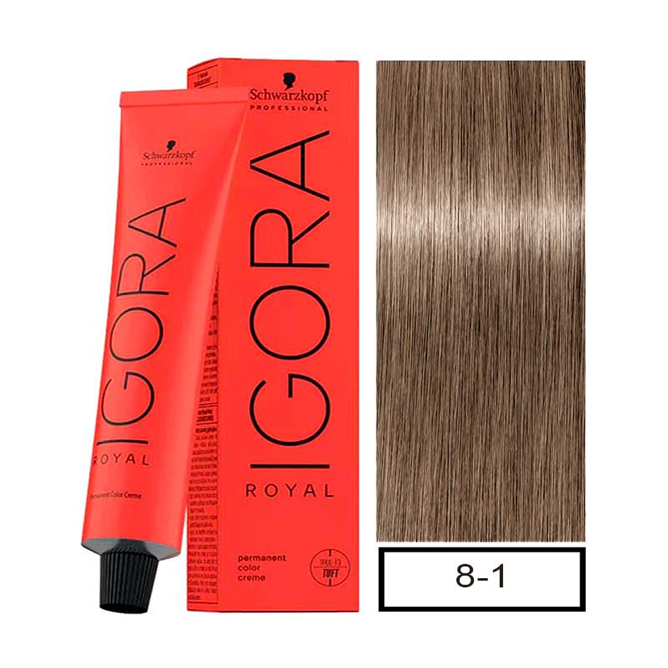 IGORA 60ML RUBIO CLARO CENIZA 8-1  1
