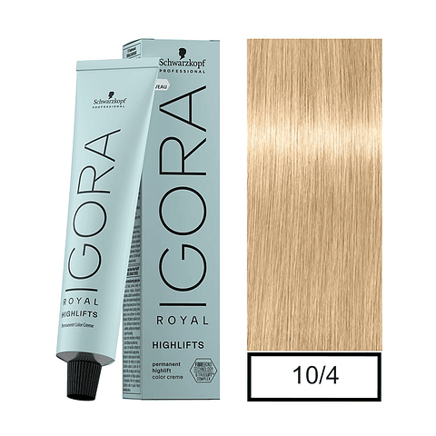 IGORA ROYAL 10-4  RUBIO PLATINO BEIGE 60ML 