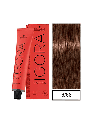 IGORA 60ML RUBIO OSCURO CHOCOLATE ROJO 6-68 