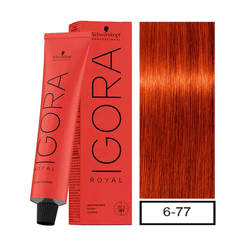 IGORA 60ML RUBIO OSC. COBRIZO INTEN. 6-77 