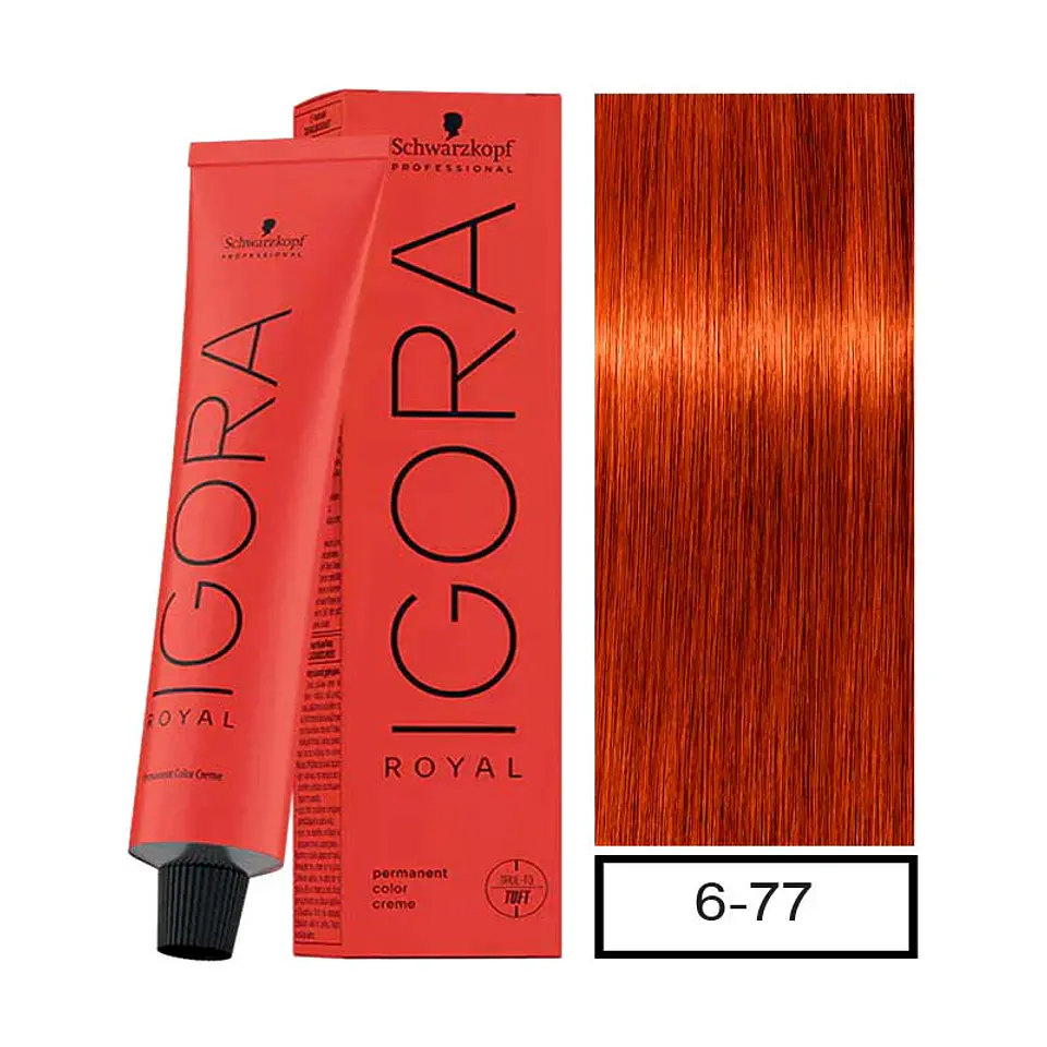 IGORA 60ML RUBIO OSC. COBRIZO INTEN. 6-77  1