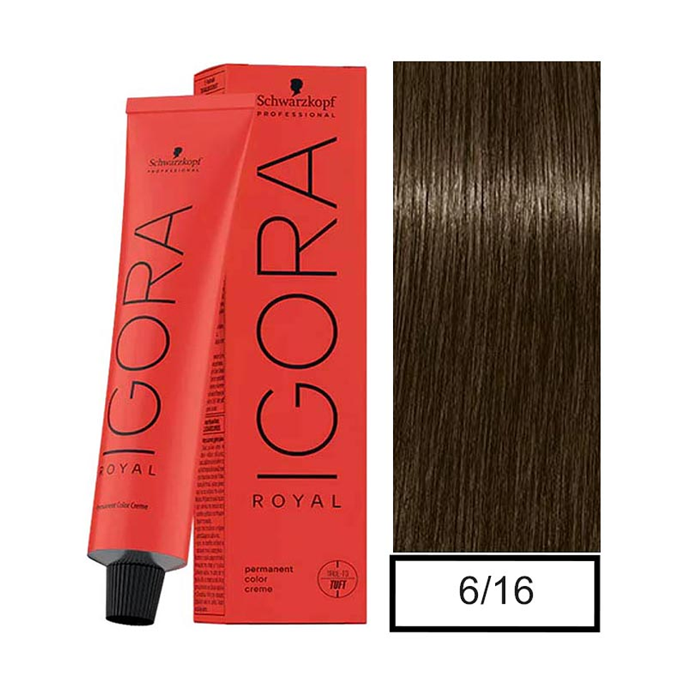 IGORA 60ML RUBIO OSC. CENIZA CHOC. 6-16  1