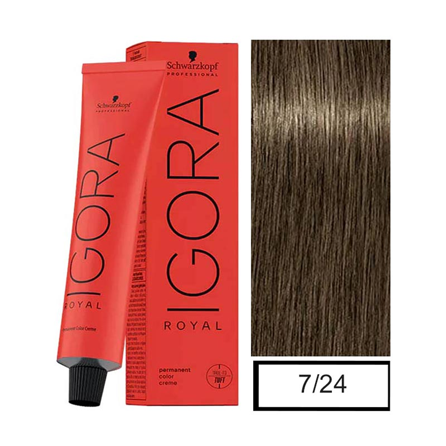 IGORA 60ML RUBIO MEDIO HUMO BEIGE 7-24  1