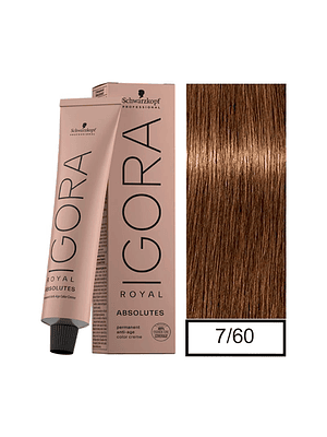 IGORA 60ML RUBIO MEDIO CHOC. NATU. 7-60 