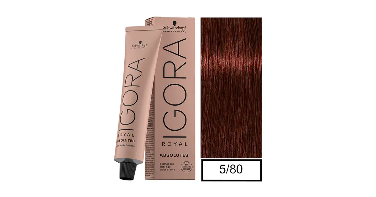 IGORA 60ML CASTAÑO CLARO ROJO NATURAL 5-80