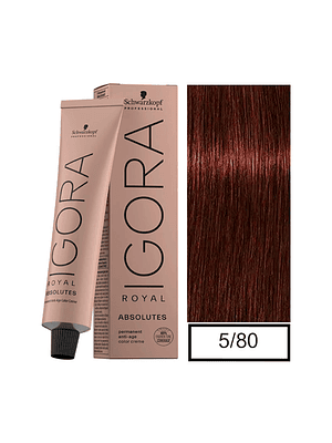 IGORA 60ML CASTAÑO CLARO ROJO NATURAL 5-80 