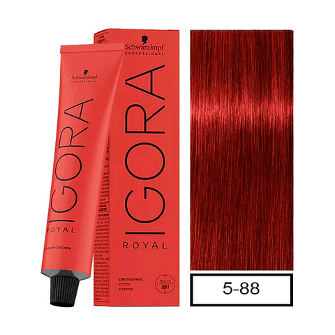 IGORA 60ML CASTAÑO CLARO ROJO INTENSO 5-88 
