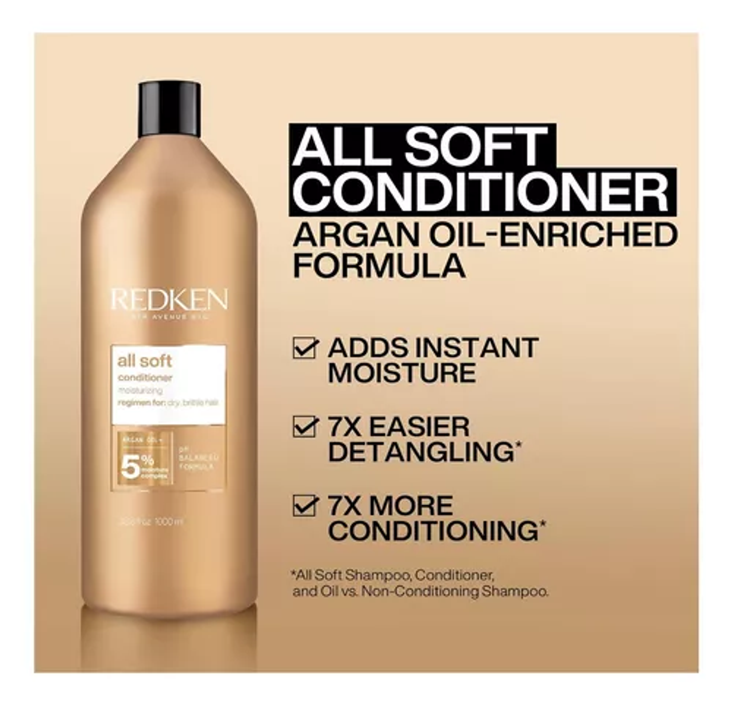 REDKEN ALL SOFT ACONDICIONADOR 1000ML  1