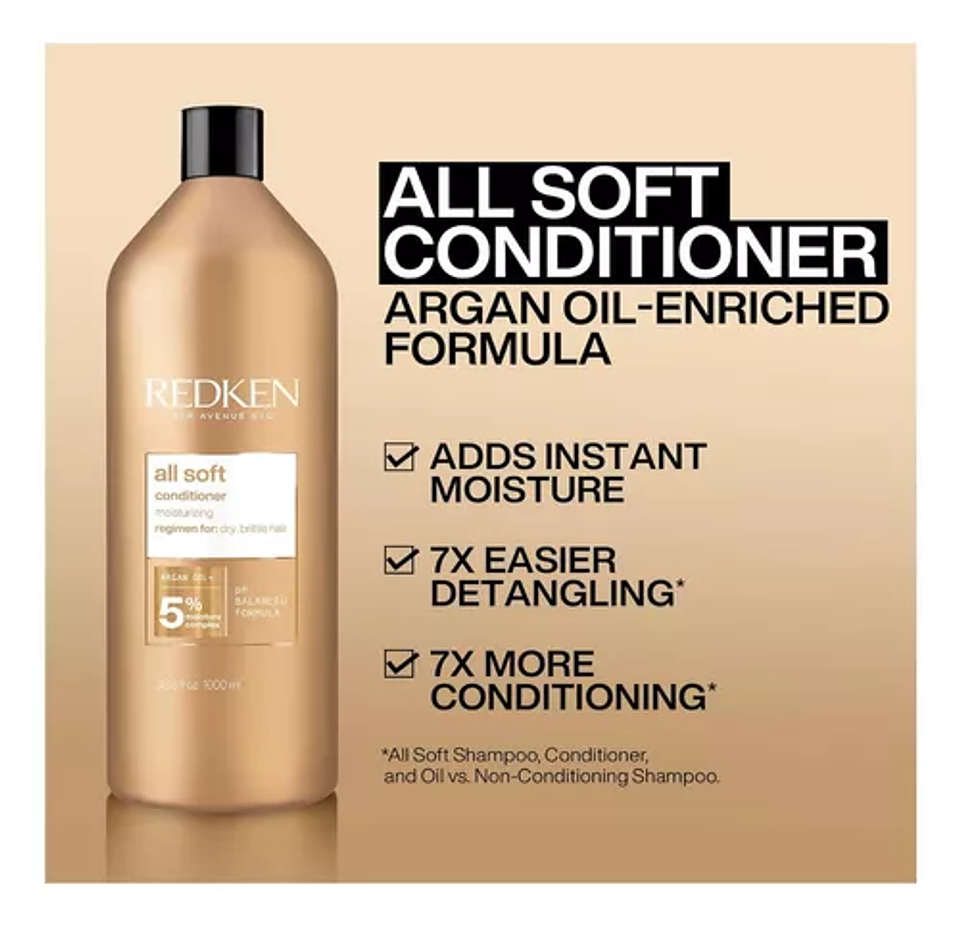 REDKEN ALL SOFT ACONDICIONADOR 1000ML  1