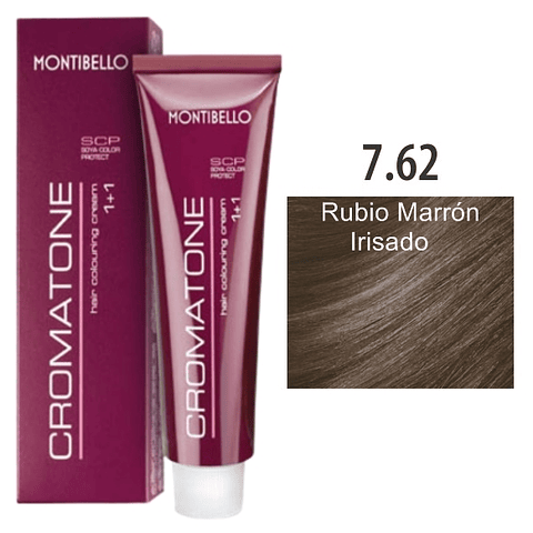 TINTURA CROMATONE 60 ML 7.62 RUBIO MARRON IRISADO 