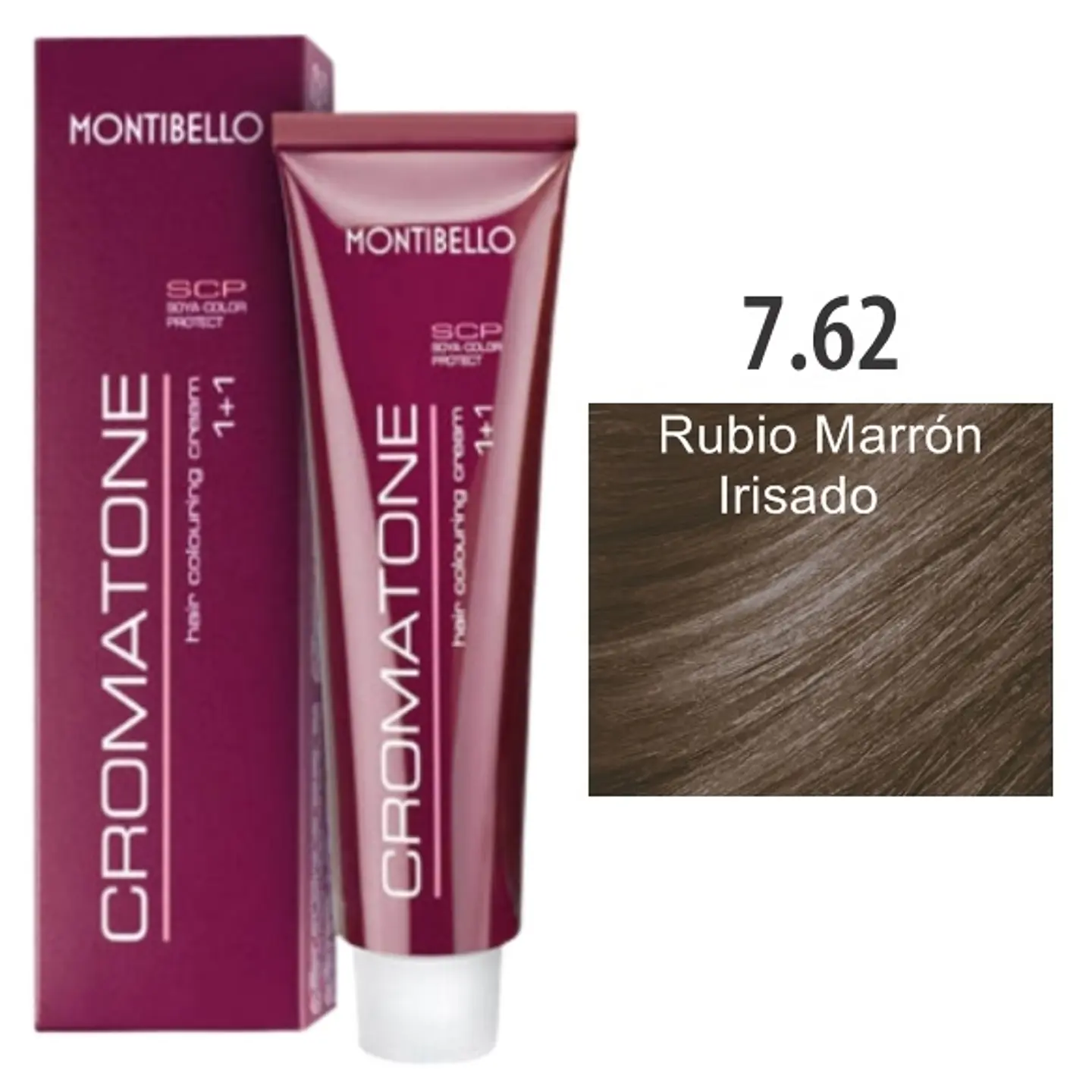 TINTURA CROMATONE 60 ML 7.62 RUBIO MARRON IRISADO  1