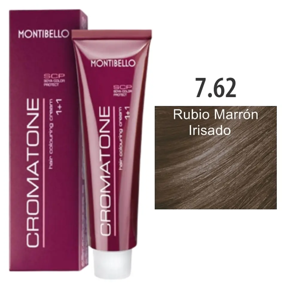TINTURA CROMATONE 60 ML 7.62 RUBIO MARRON IRISADO  1