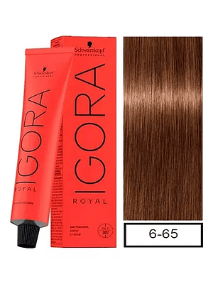 IGORA ROYAL 6-65 RUBIO OSCURO MARRON DORADO 60ML 