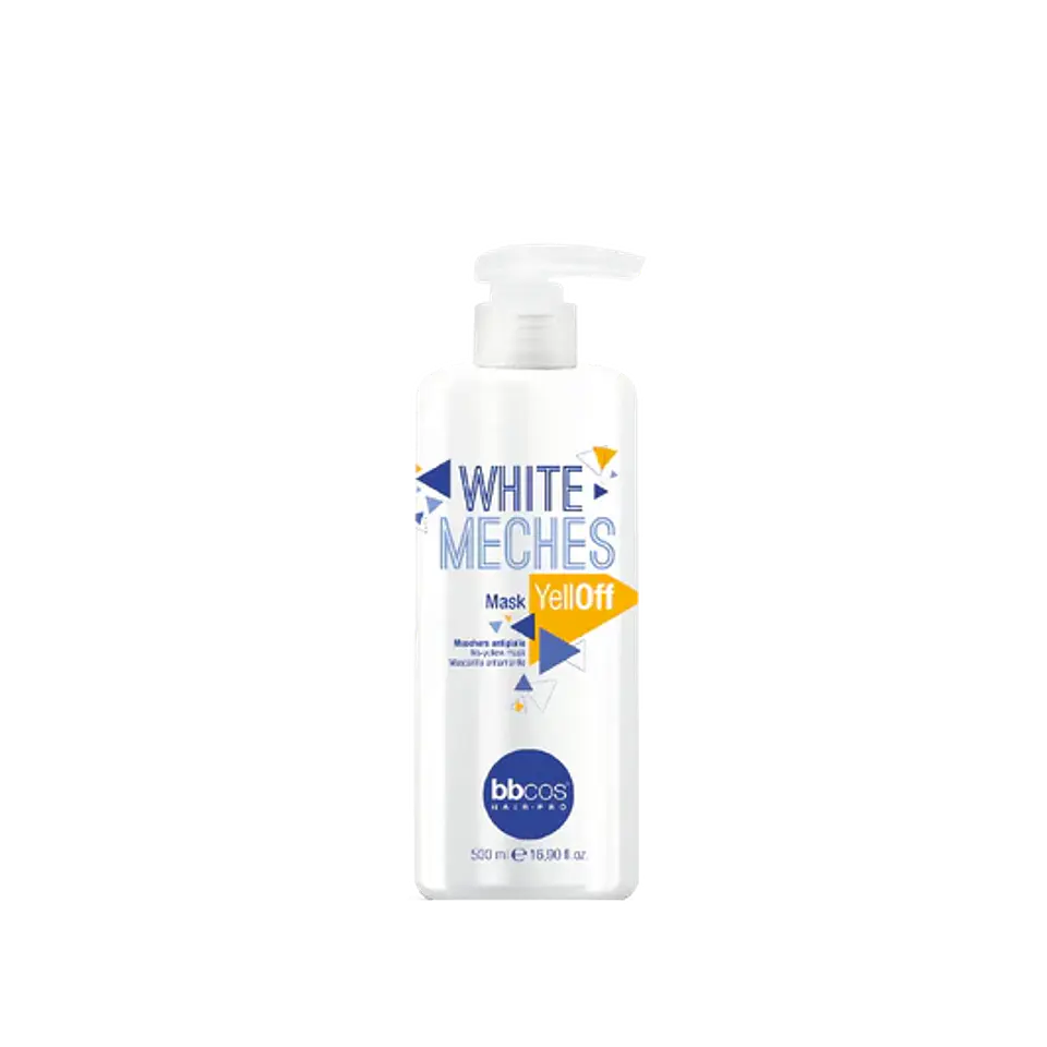 MASCARA WHITE MECHES YELLOW OFF SILVER 500 ML  1