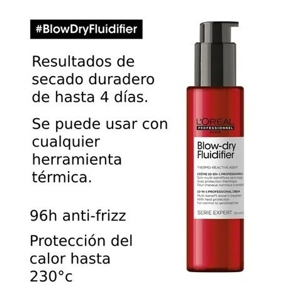 LOREAL BLOW-DRY FLUIDIFIER 150 ML TERMOPROTECTOR 1
