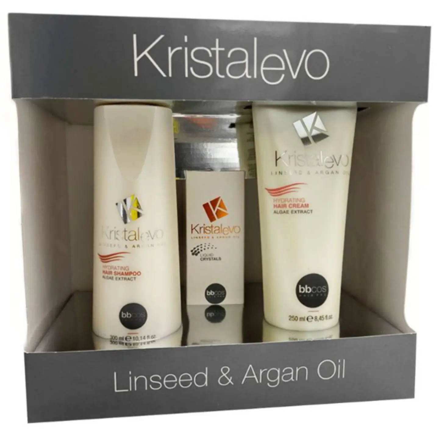 KIT KRISTAL EVO SHAMPOO / ACONDICIONADOR / ACEITE HIDRATACION  1