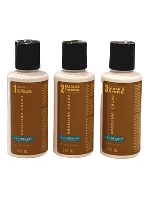 KIT BRAZILIAN CACAU 100 ML ALISADO PERMANENTE