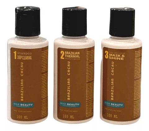 KIT BRAZILIAN CACAU 100 ML ALISADO PERMANENTE