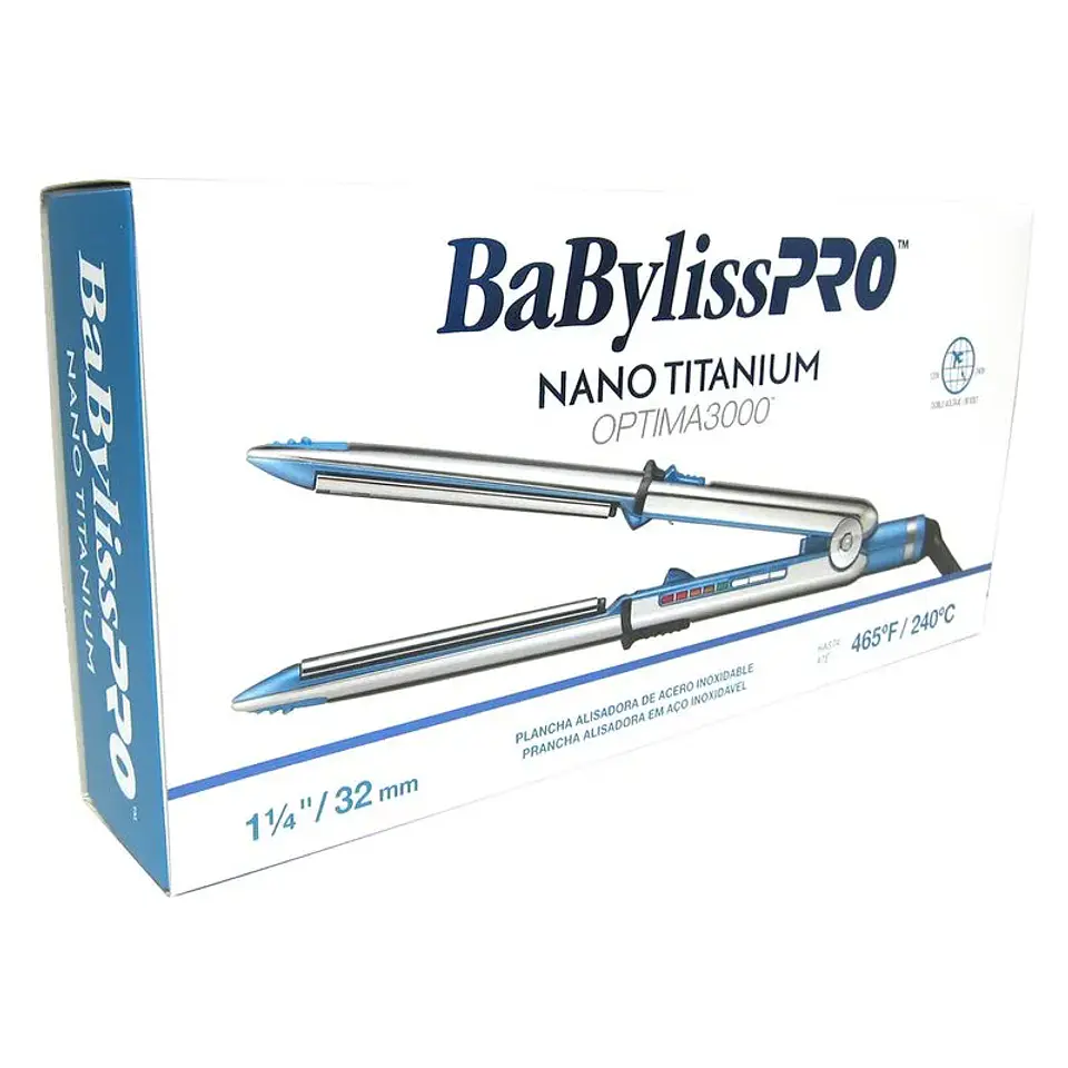 BABYLISSPRO PLANCHA NANO TITANIUM OPTIMA 3000  2