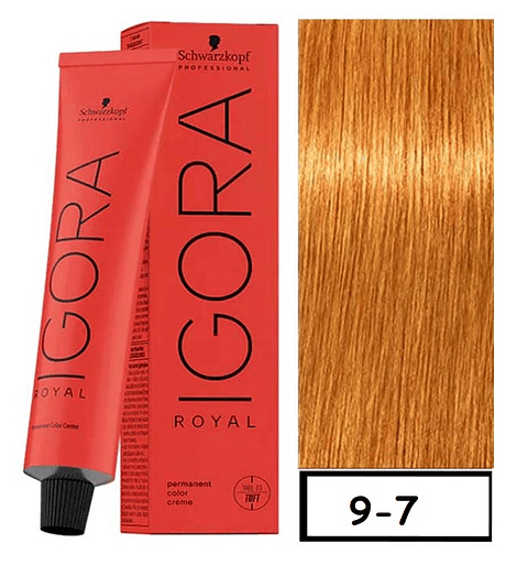IGORA 60ML RUBIO MUY CLARO COBRIZO 9-7 