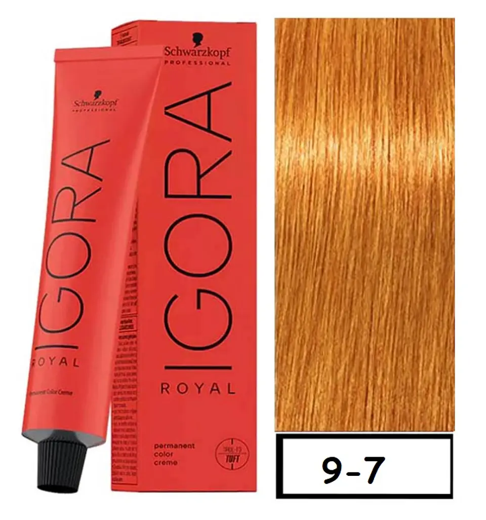 IGORA 60ML RUBIO MUY CLARO COBRIZO 9-7  1