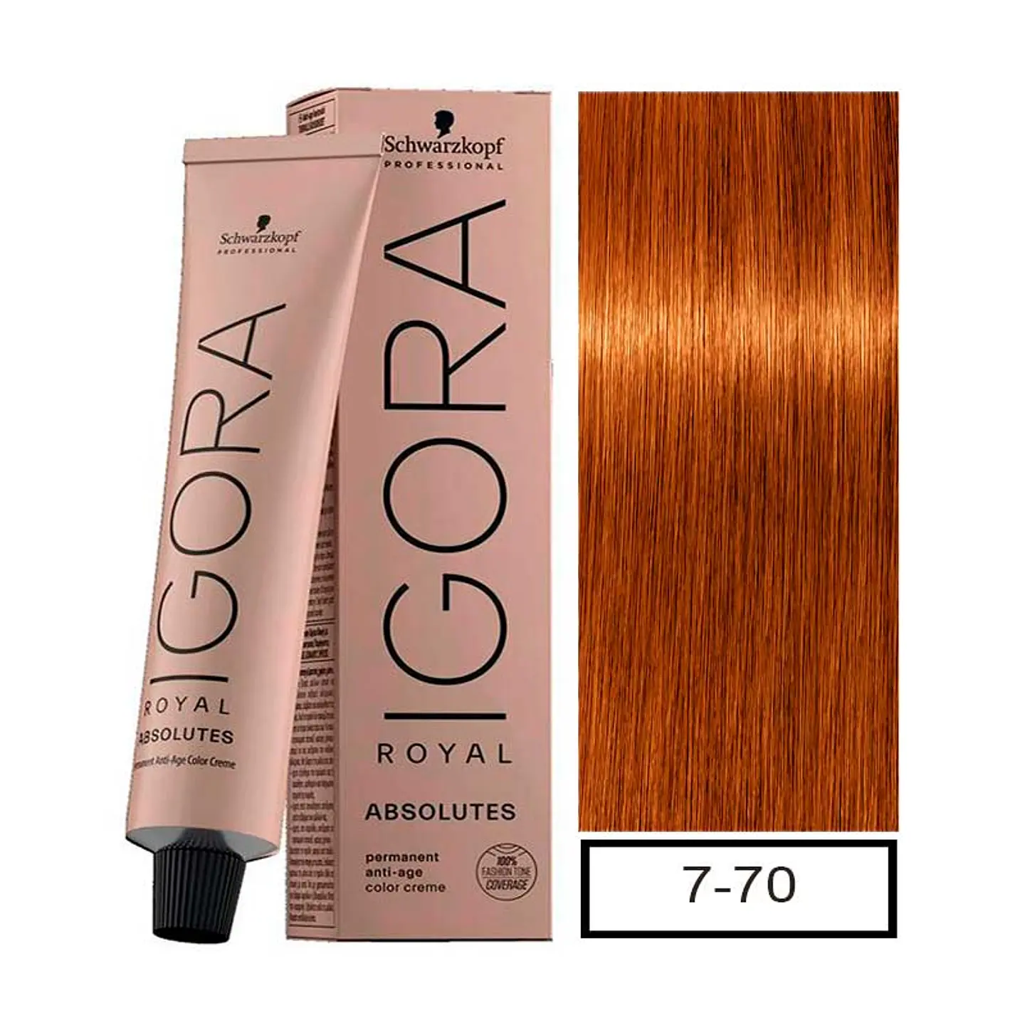 IGORA 60ML RUBIO MED. COBRI. NATU. 7-70  1