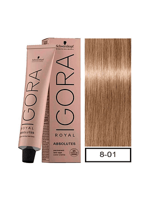 IGORA 60ML RUBIO CLARO NATU. CENIZA 8-01 