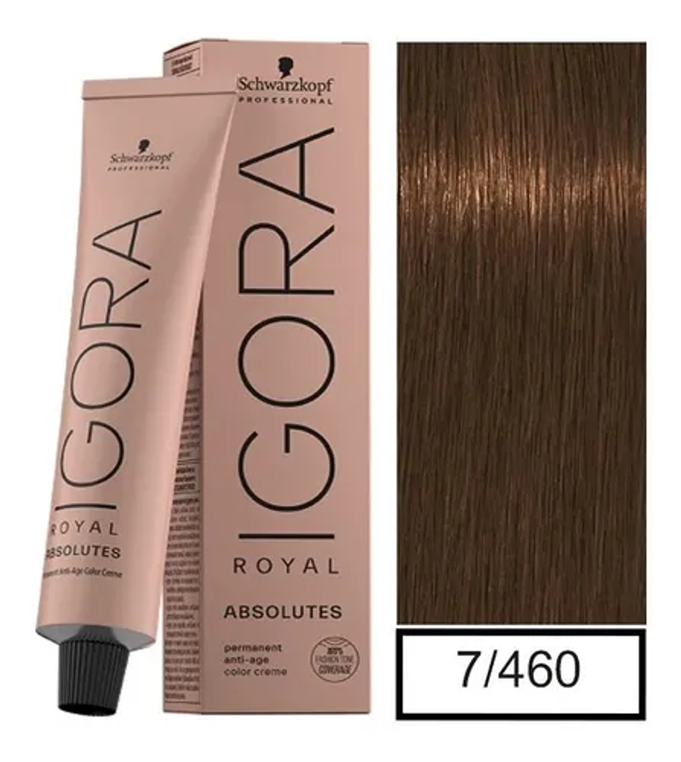 IGORA 60ML RUB. MED. CHO. NAT. 7-460  1