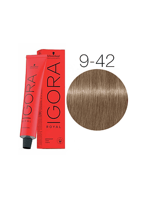 IGORA 60ML RUBIO MUY CLARO BEIGE HUM. 9-42 