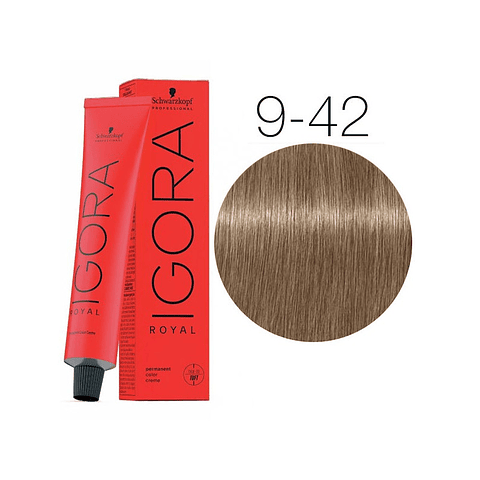 IGORA 60ML RUBIO MUY CLARO BEIGE HUM. 9-42 