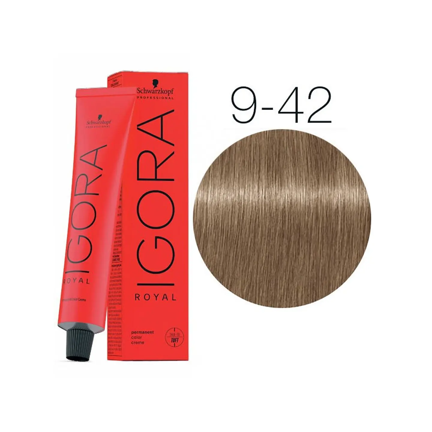 IGORA 60ML RUBIO MUY CLARO BEIGE HUM. 9-42  1