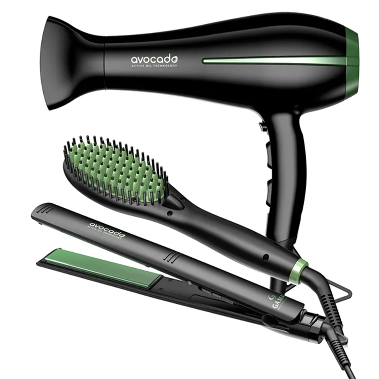 PACK GA.MA SECADOR + CEPILLO + PLANCHA  1