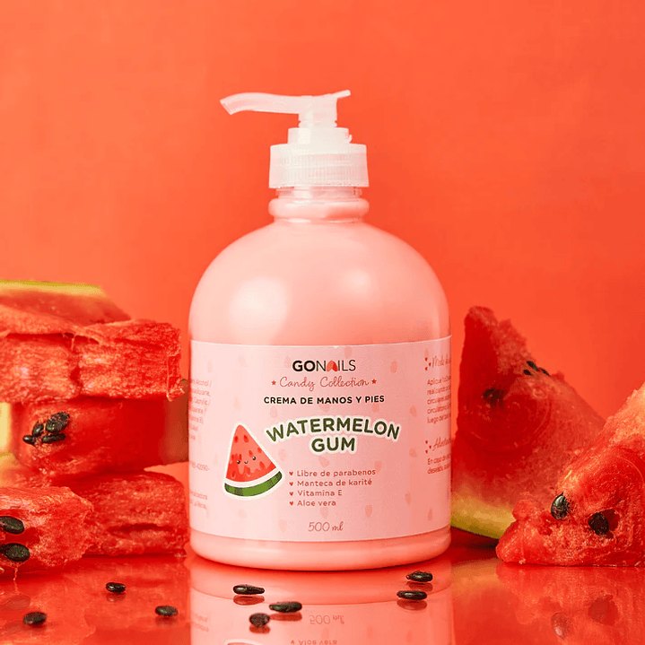 GONAILS CREMA MANOS Y PIES WATERMELON 500ML  1