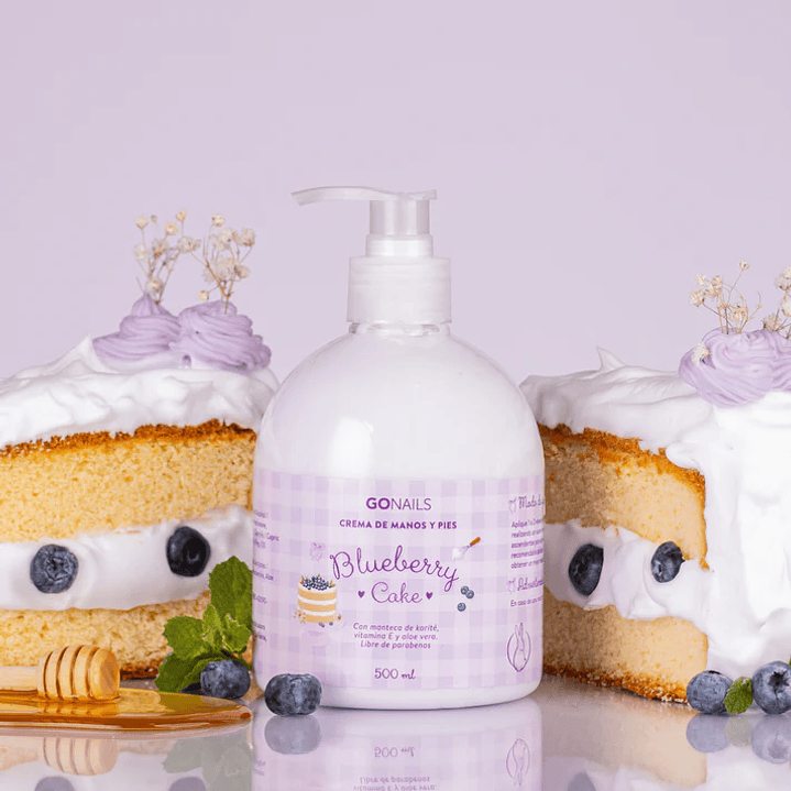 GONAILS CREMA DE MANOS Y PIES BLUEBERRY CAKE 500ML  1