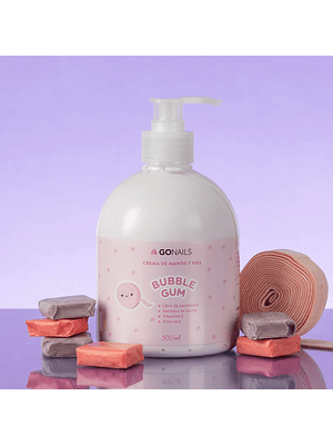 CREMA DE MANOS Y PIES BUBBLE GUM 500ML GONAILS 