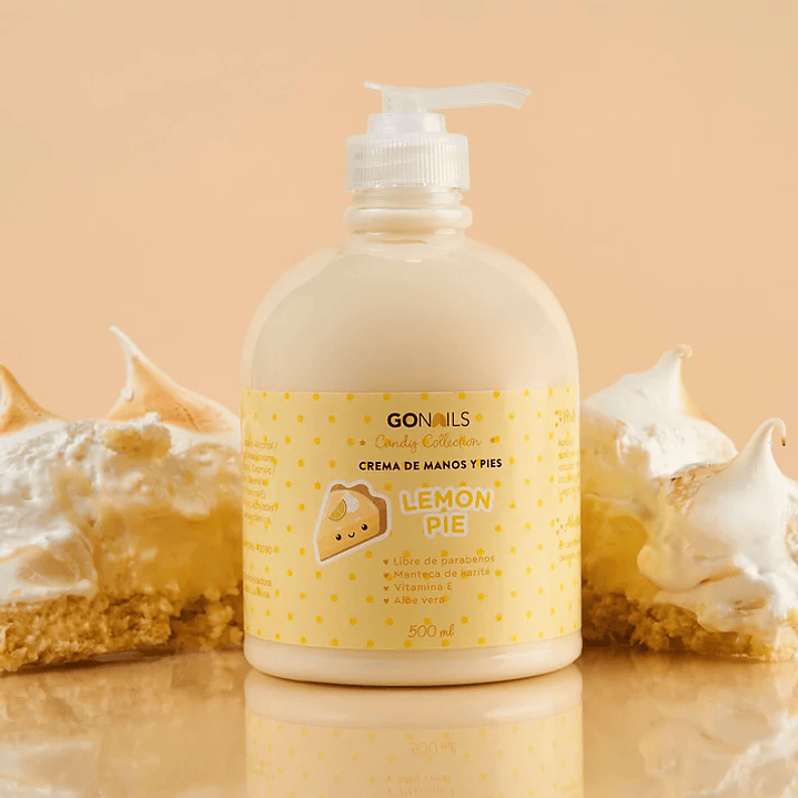 GONAILS CREMA DE MANOS Y PIES LEMON PIE 500ML  1