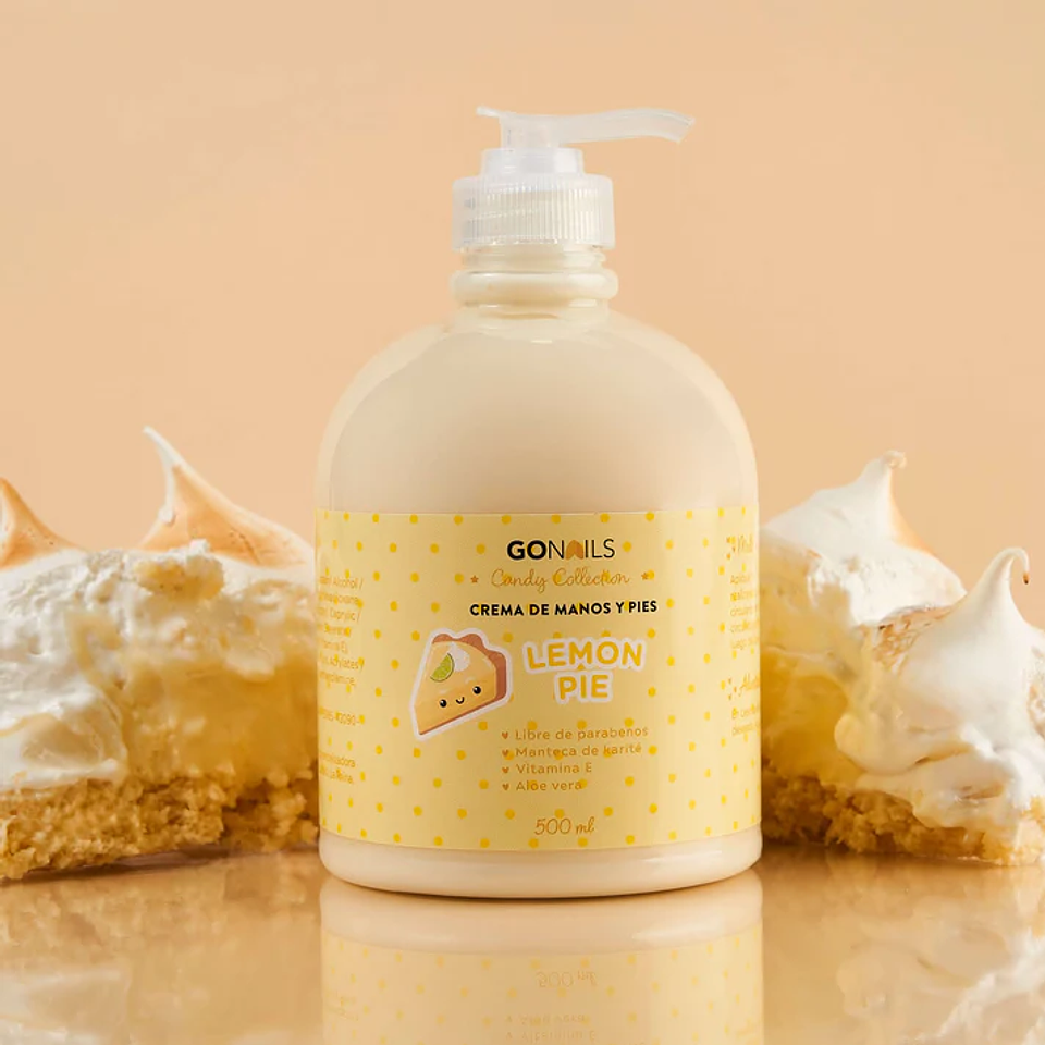 GONAILS CREMA DE MANOS Y PIES LEMON PIE 500ML  1