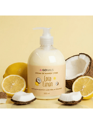 GONAILS CREMA PARA MANOS Y PIES COCO LIMON 500ML 