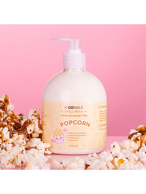 CREMA DE MANOS Y PIES GO NAILS POP CORN 500ML 