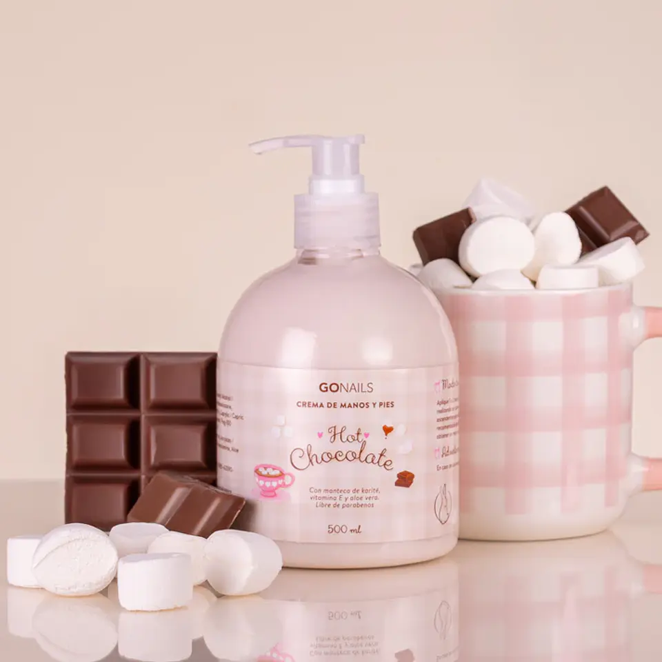 CREMA DE MANOS Y PIES  GO NAILS HOT CHOCOLATE 500ML  1