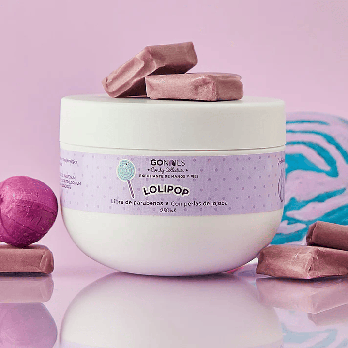 GONAILS EXFOLIANTE MANOS Y PIES LOLIPOP 250ML  1