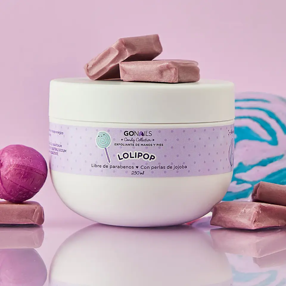 GONAILS EXFOLIANTE MANOS Y PIES LOLIPOP 250ML  1
