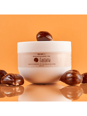 GONAILS EXFOLIANTE MANOS Y PIES CASTAÑA 250ML 