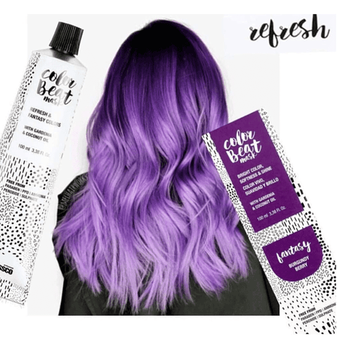 GLOSSCO  COLOR BEAT  BURGUNDY  BERRY  100ML TINTE FANTASIA VIOLETA