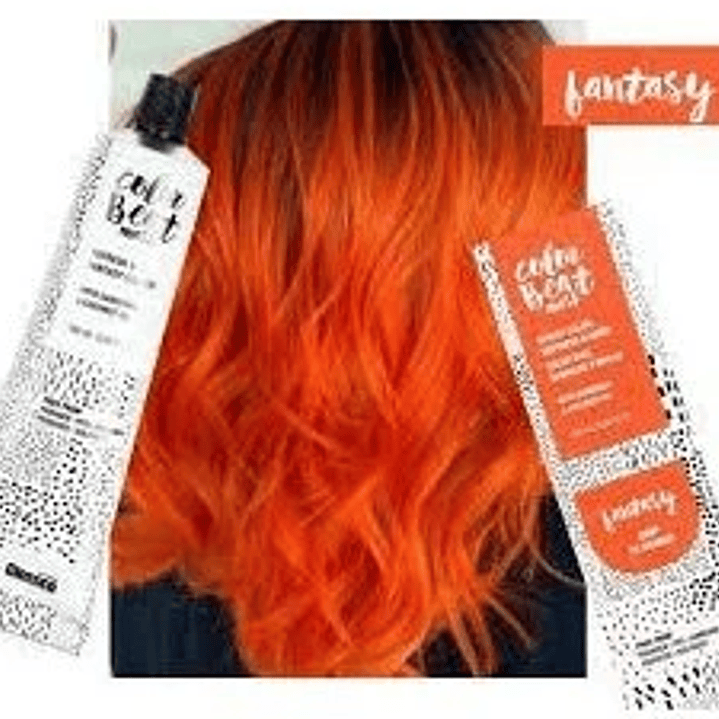 GLOSSCO COLOR BEAT MASK  ORANGE 100ML  TINTE FANTASIA ORANGE 09 1